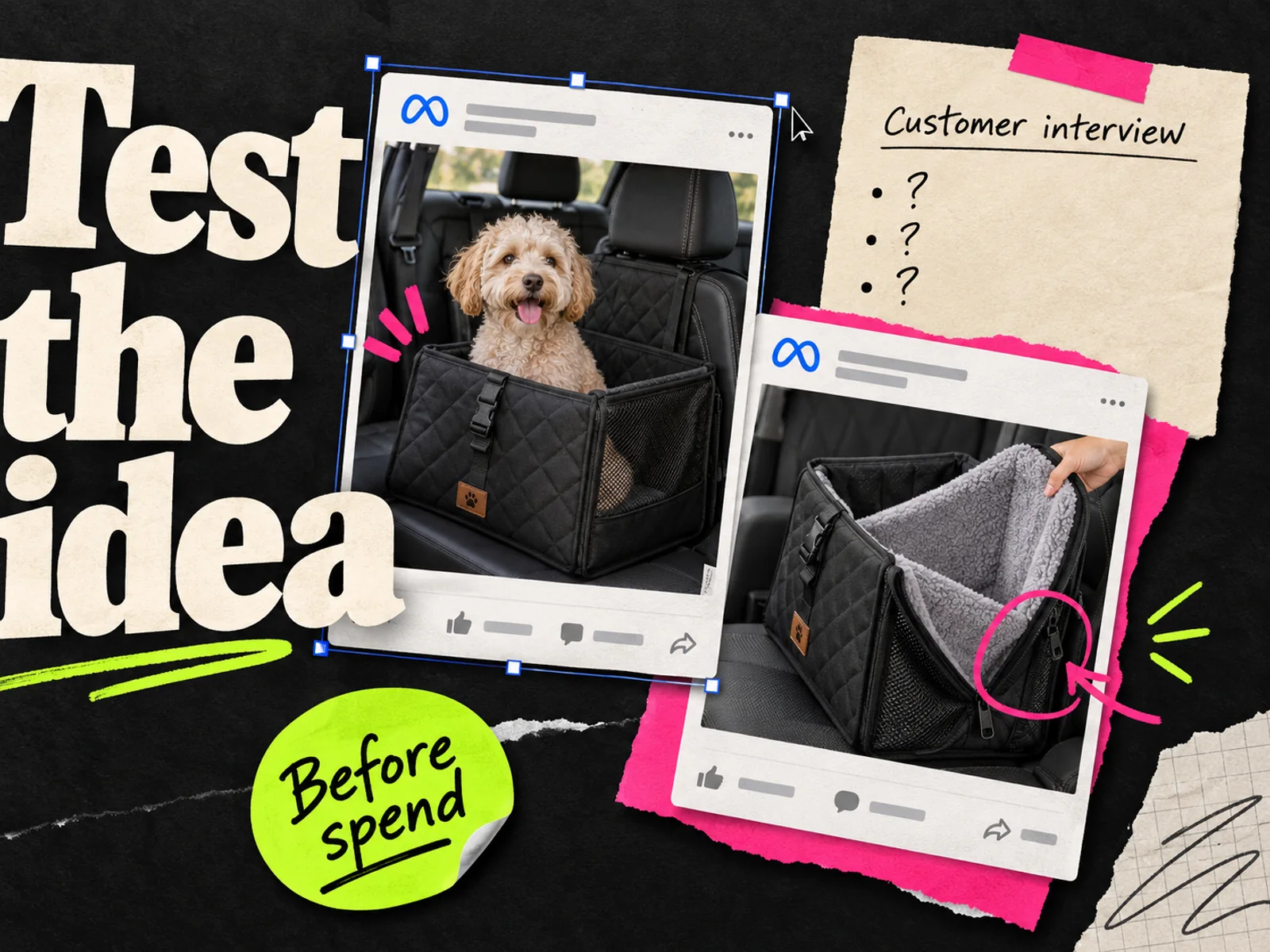 Ad testing in market research: screen the idea before buying traffic