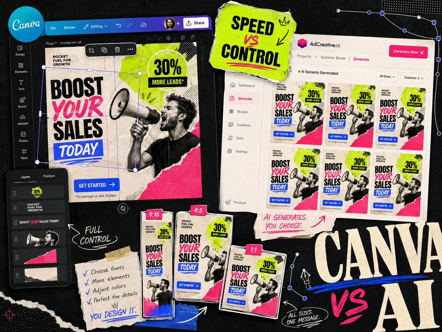 AdCreative.ai vs Canva for Meta ads in 2026: which one fits your workflow